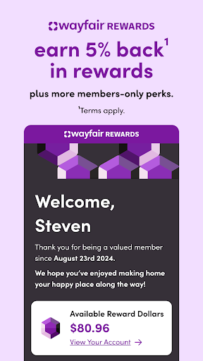 Captura de pantalla de Wayfair - Shop All Things Home