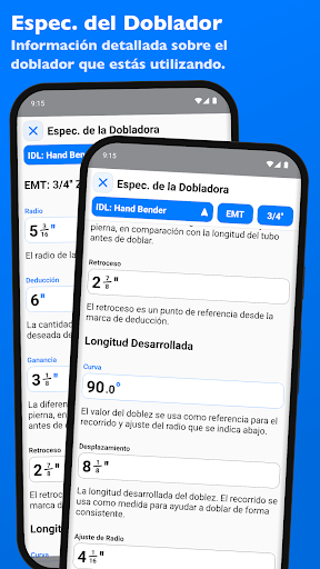 Captura de pantalla de QuickBend: Doblado de Conducto