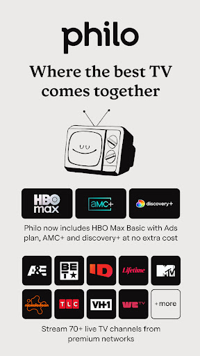 Philo: Shows, Movies, Live TV. screenshot
