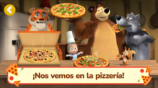 Captura de pantalla de Masha y el Oso Juegos de Pizza