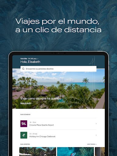 Captura de pantalla de Hoteles y Recompensas IHG