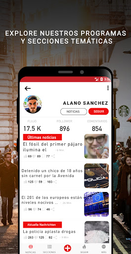 Captura de pantalla de Noticias última hora
