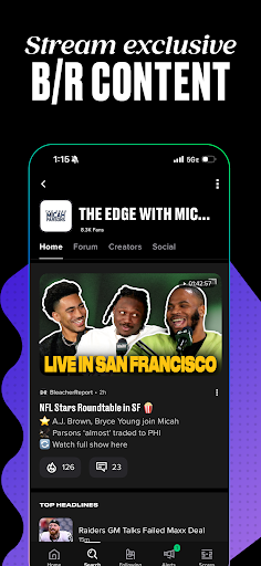 Captura de pantalla de Bleacher Report: Sports News