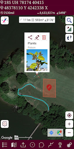 Captura de pantalla de Mgrs & Utm Mapa Pro