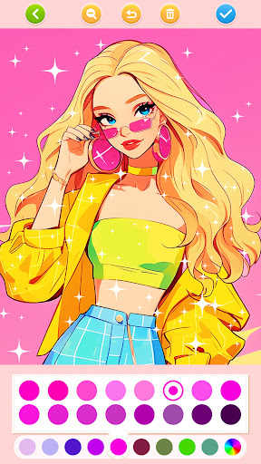 Captura de pantalla de Doll Color: Princess Coloring