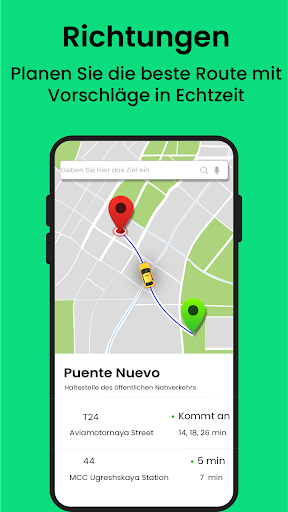 Sprachnavigation: Routenplaner Screenshot