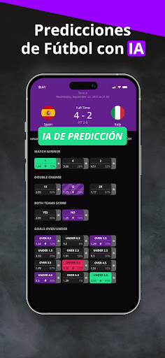 Captura de pantalla de 180Score Predicciones Fútbol