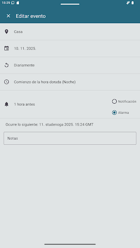 Captura de pantalla de Sun Position Pro