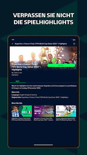 FIFA+ | Fußball live streaming Screenshot