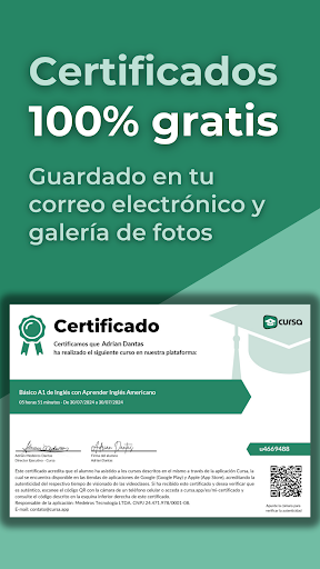 Captura de pantalla de Cursa - Cursos online