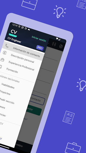Captura de pantalla de Currículum Vítae - CV Engineer