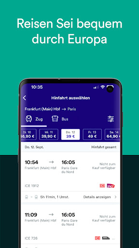 Trainline: Zugtickets kaufen Screenshot