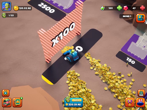 Captura de pantalla de Idle Zombie Miner: Gold Tycoon
