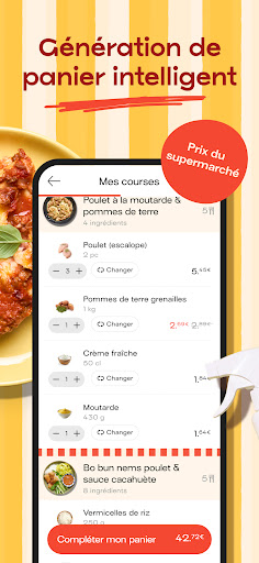 Jow - Recettes et courses Screenshot