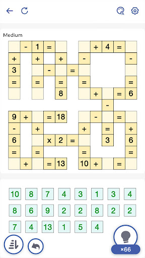 Captura de pantalla de Juego Matemático, Crossmath