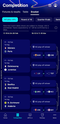 UEFA Champions League Official screenshot