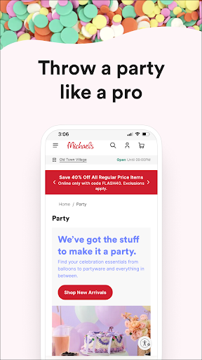 Michaels Stores screenshot