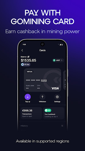 GoMining: Mining, Using BTC screenshot