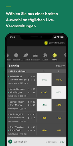 bet365 Sportwetten Screenshot