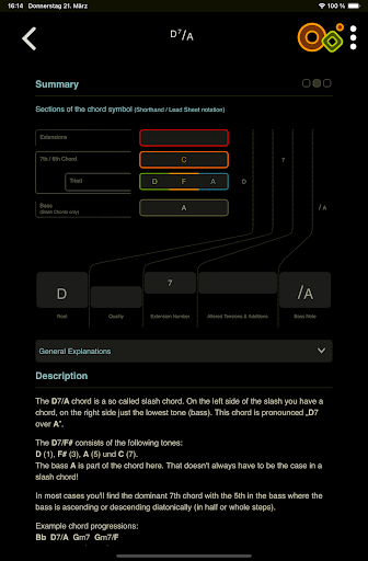 Captura de pantalla de Oolimo Guitar Chords