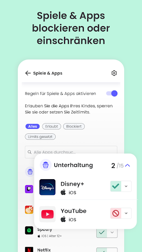 Qustodio Kindersicherung App Screenshot