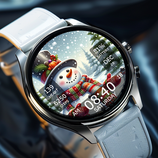 Captura de pantalla de Key WF55 Snowman Watch Face