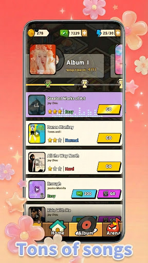 Captura de pantalla de Piano Dance: juego música