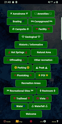 Captura de pantalla de BLM Public Lands Map Guide USA
