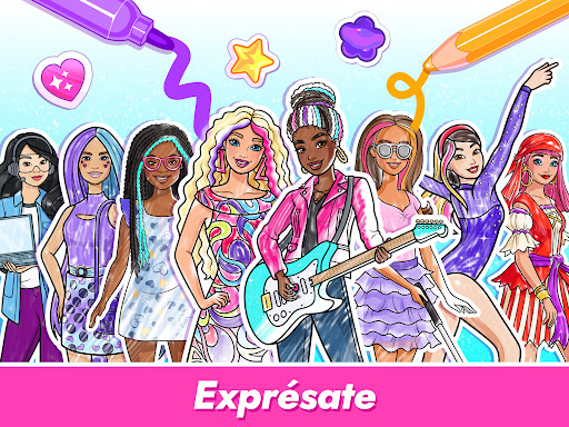 Captura de pantalla de Barbie Crea y Colorea