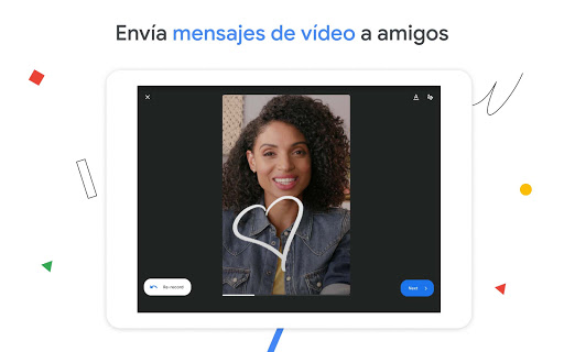 Captura de pantalla de Google Meet