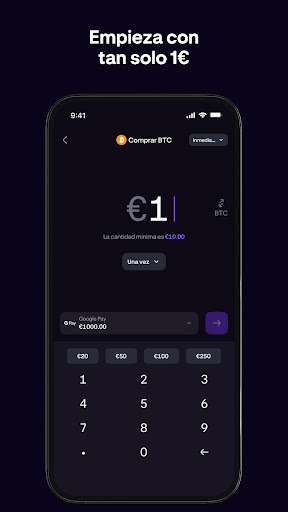Captura de pantalla de Kraken: Bitcoin, ETH y Crypto