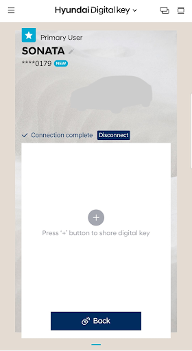 Captura de pantalla de Hyundai Digital Key