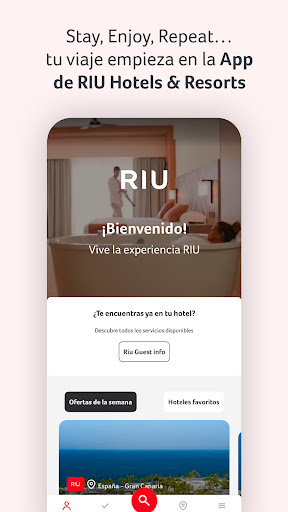 Captura de pantalla de RIU Hotels & Resorts
