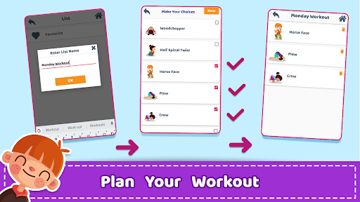 Captura de pantalla de Yoga para niños y fitness
