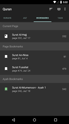 Captura de pantalla de Quran for Android