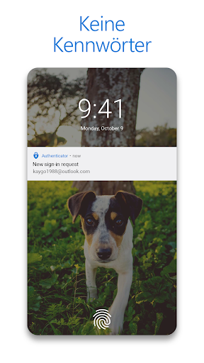 Microsoft Authenticator Screenshot