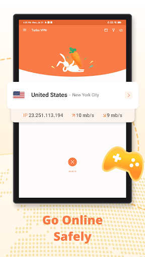 Captura de pantalla de Turbo VPN - Secure VPN Proxy