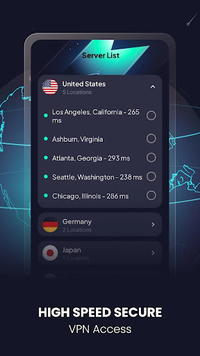 HyperFast VPN-Private Internet Screenshot