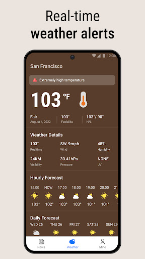 Captura de pantalla de Local tiempo y Noticias, Radar