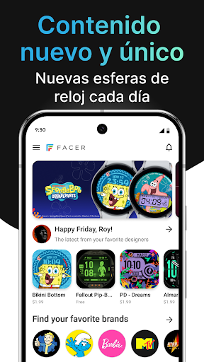 Captura de pantalla de Esferas de reloj by Facer