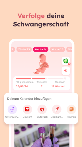 Schwangerschafts-App - Momly Screenshot