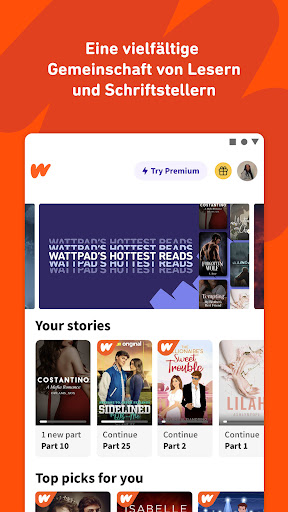 Wattpad - Wo Geschichten leben Screenshot