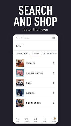 Captura de pantalla de PUMA | Clothes & Shoes App
