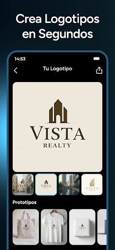 Captura de pantalla de AI Logo Generator - Mark