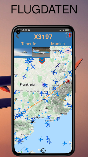 Luftverkehr - Flugradar Screenshot