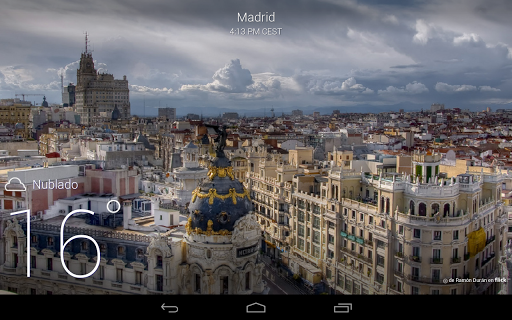 Captura de pantalla de Yahoo Tiempo