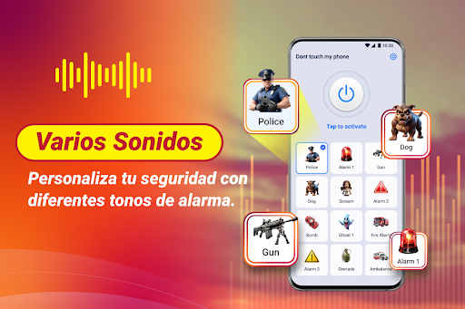 Captura de pantalla de Alarma Antirrobo para Teléfono