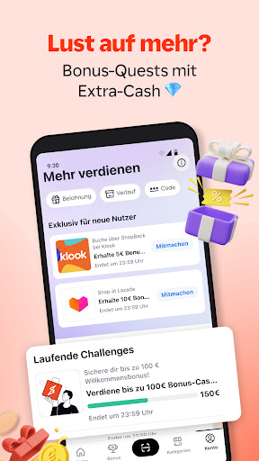 ShopBack. Deine Cashback App! Screenshot