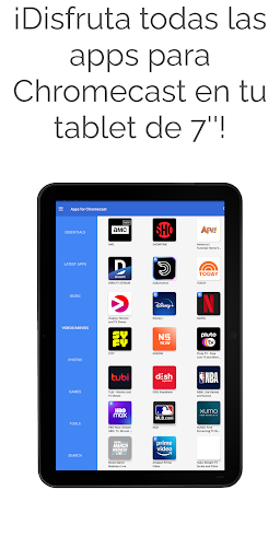 Captura de pantalla de Apps para Chromecast