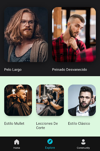 Captura de pantalla de Hombres Peinados y Corte Pelo